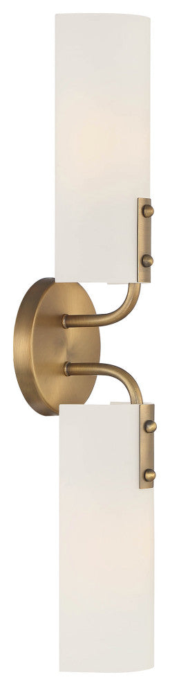 Designers Fountain D259M-2WS Manhasset 2 Light 24" Tall Wall - Old Satin Brass