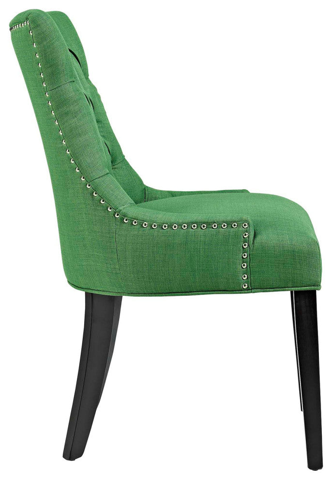 Green Regent Dining Side Chair Fabric Set of 2