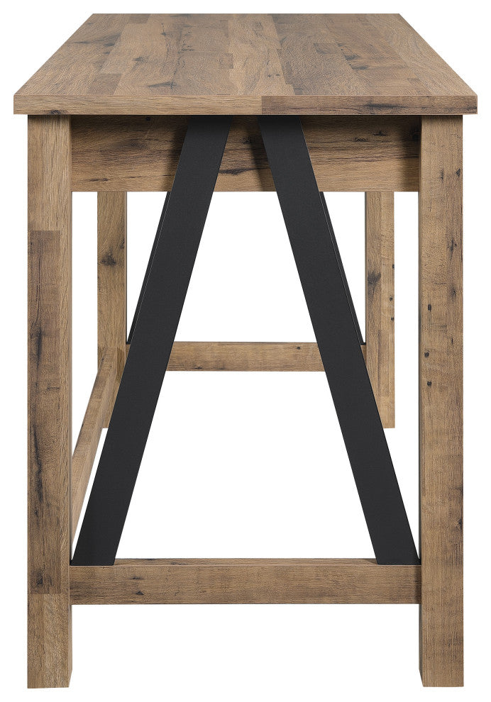 Quinton Writing Desk With Drawer, Salvage Oak