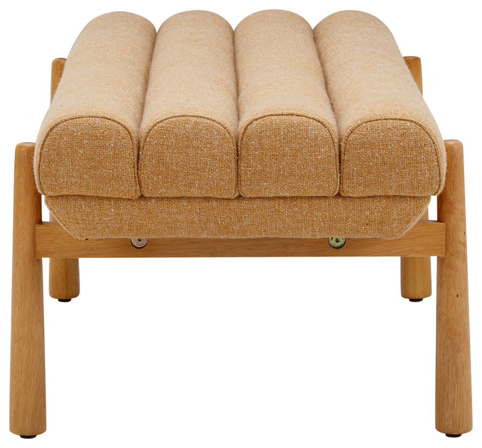 Julianna Sunflower Yellow Heavy Linen Bench