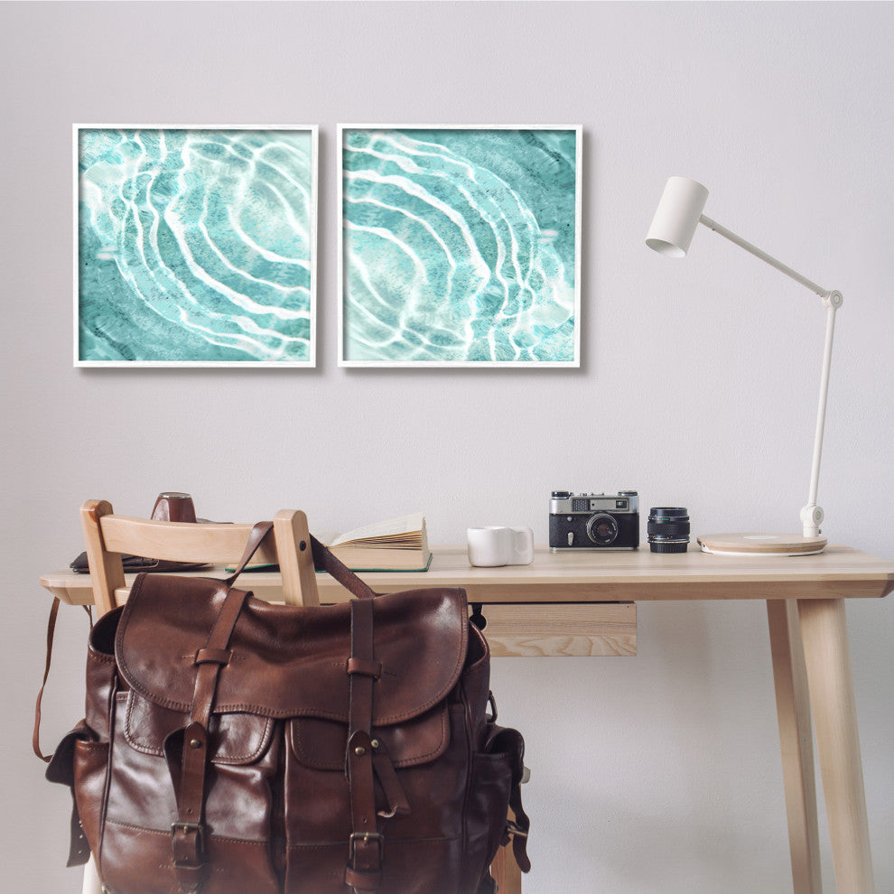 Calm Blue Water Ripples Clear Tropical Lake,17 x 17