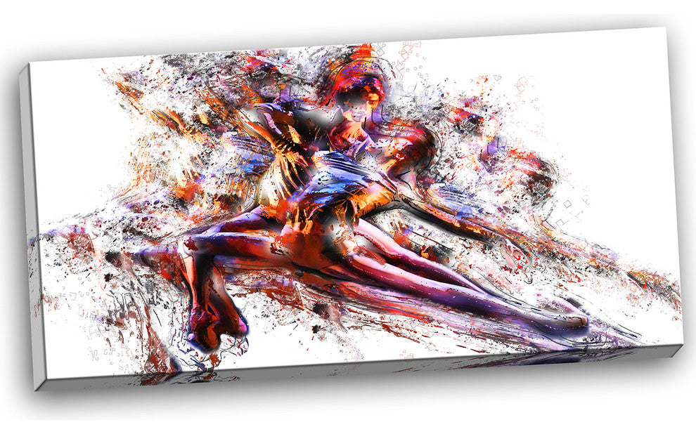 "Figure Skating Couple" Canvas Painting