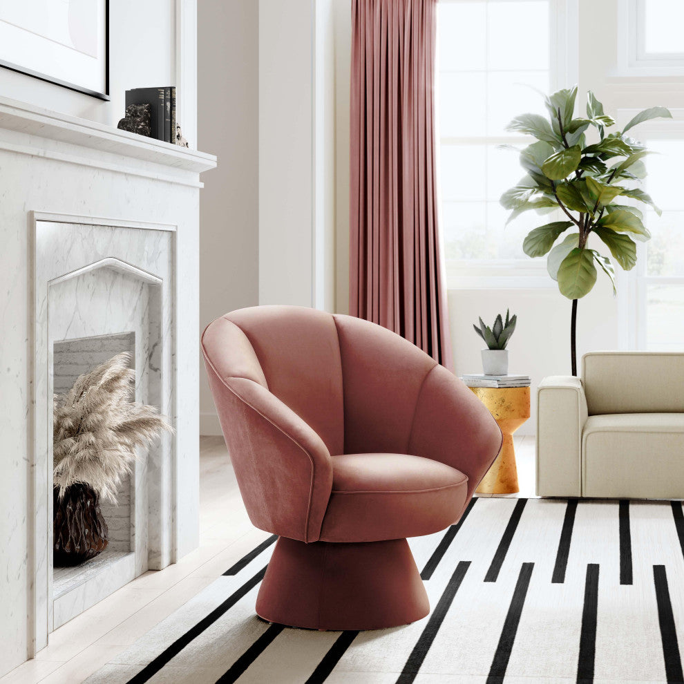 TOV Furniture Allora Salmon Accent Chair