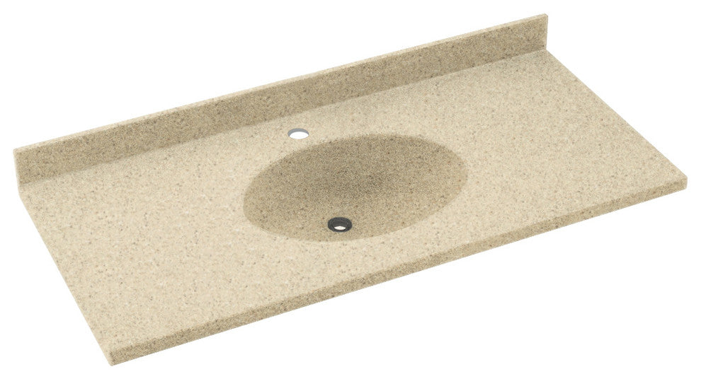 Swan Chesapeake Solid Surface Bathroom Vanity Top, Bermuda Sand