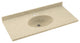 Swan Chesapeake Solid Surface Bathroom Vanity Top, Bermuda Sand