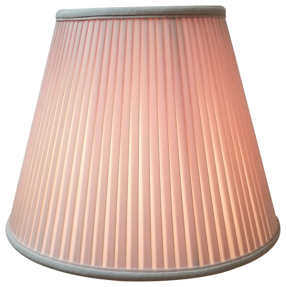 Deep Empire Side Pleat Basic Lampshade, Beige, 8"x14"x11"
