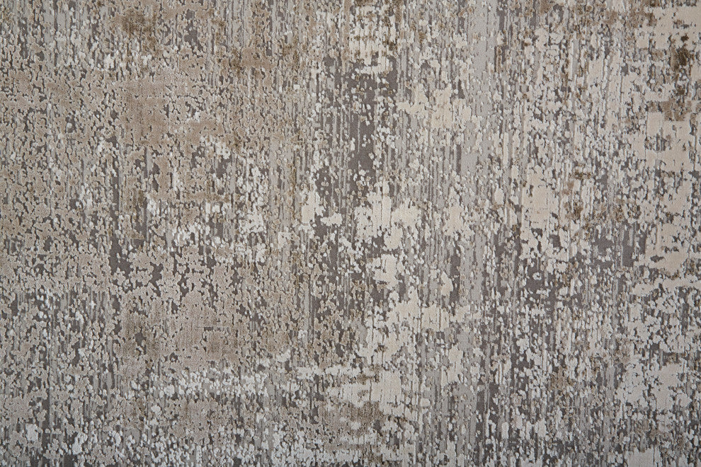 Weave & Wander Lindstra Rug, Taupe/Gray/Tan, 6ft-6in x 9ft-6in Rug