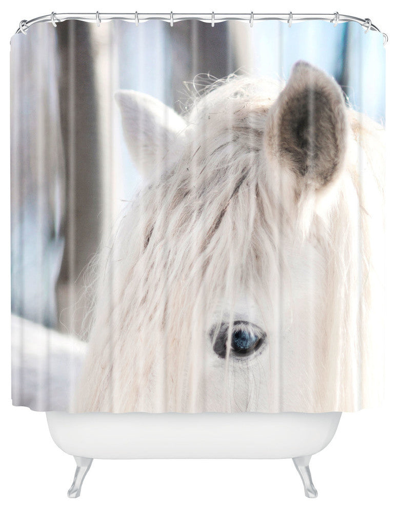 Chelsea Victoria White Knight Shower Curtain