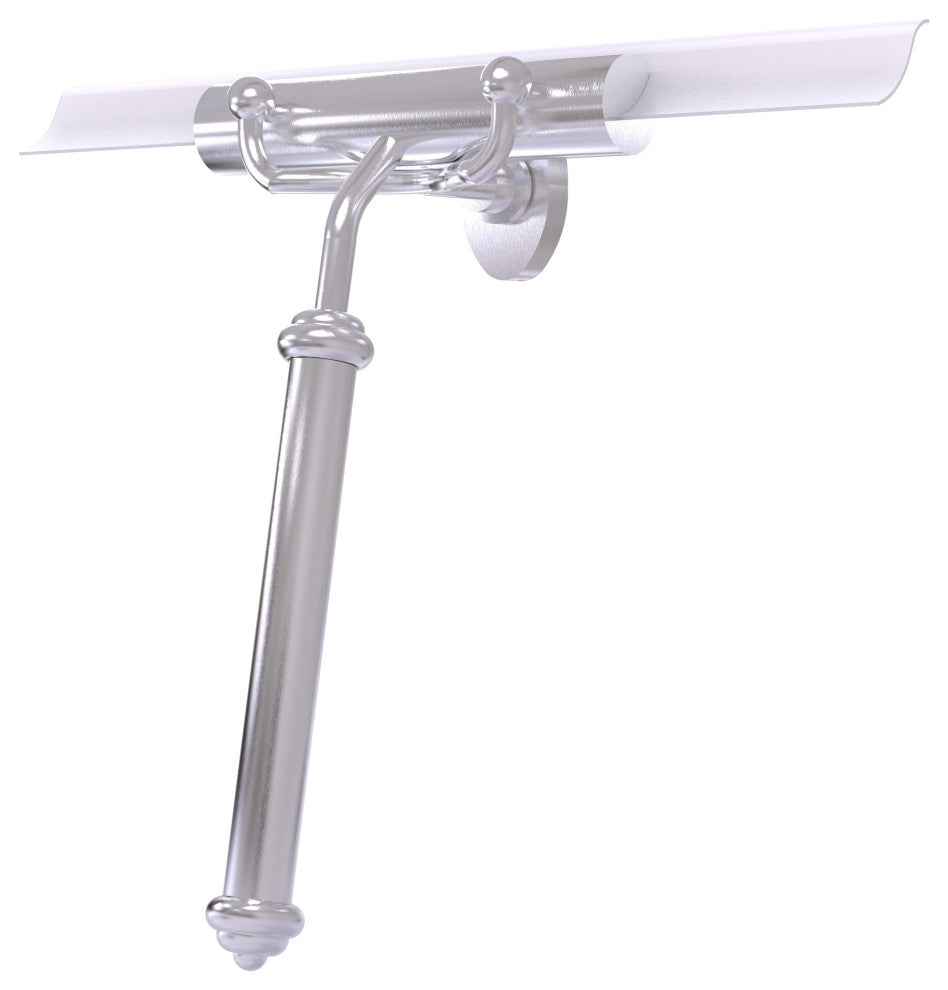 Shower Squeegee with Smooth Handle, Satin Chrome