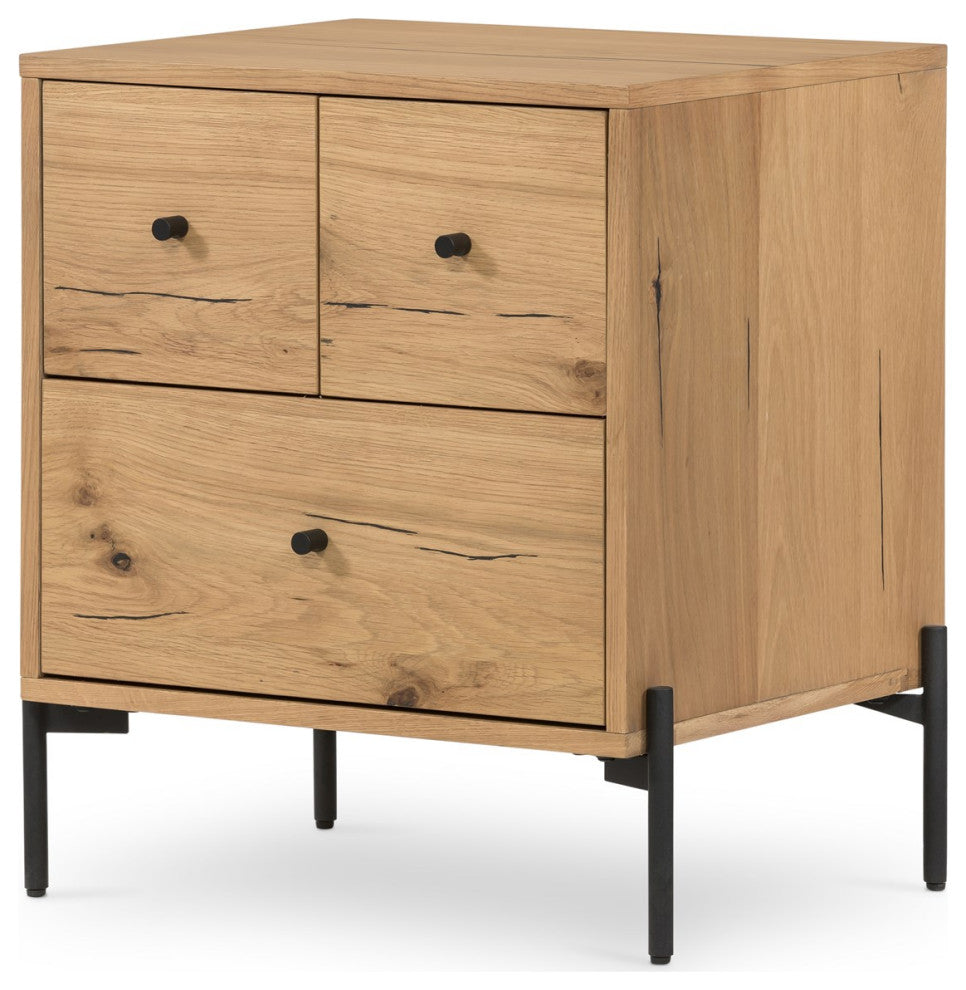 Eaton Nightstand-Light Oak Resin