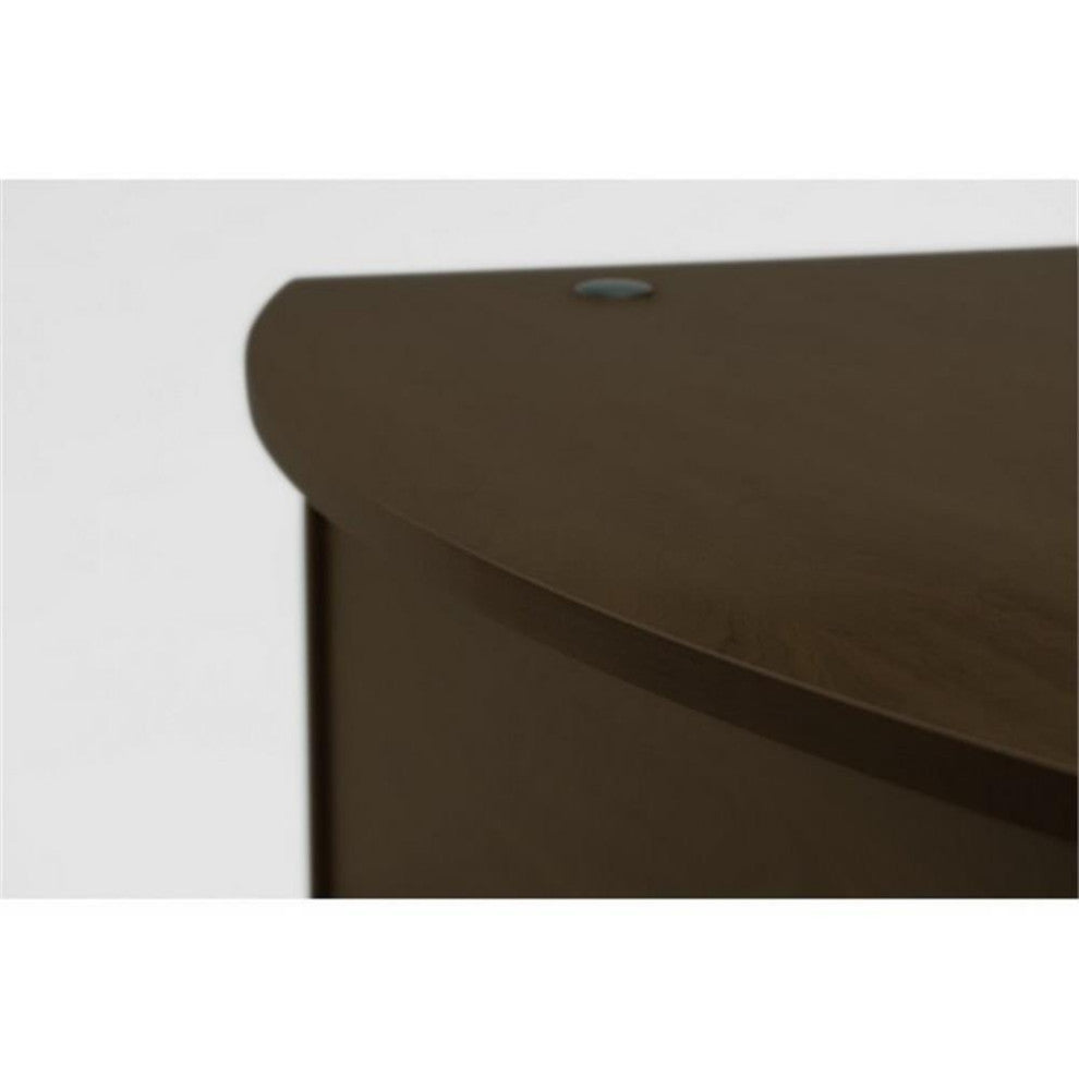 Bush Business Furniture Series C 72" Bow Front Desk Shell Mocha Cherry