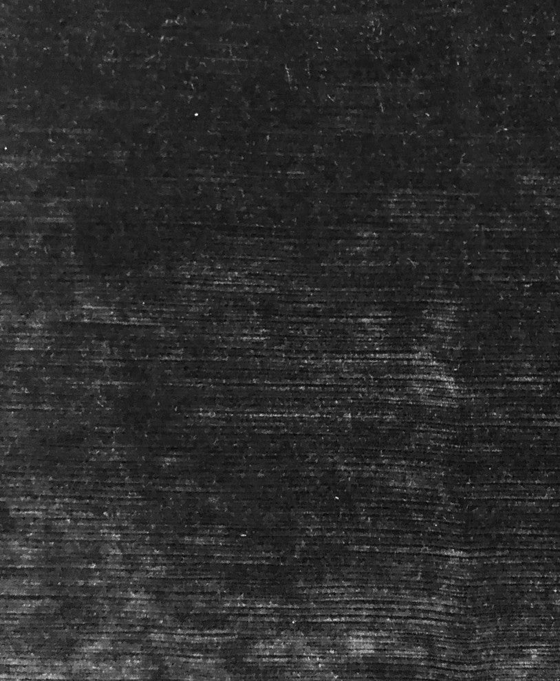 Onyx Caviar Velvet Throw Pillow in Black, 20"x36" King