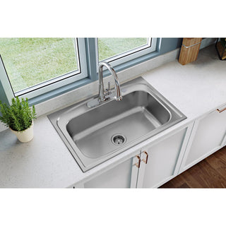 LK6000CR Everyday Deck Mount Kitchen Faucet With Pull-down Spray, Chrome