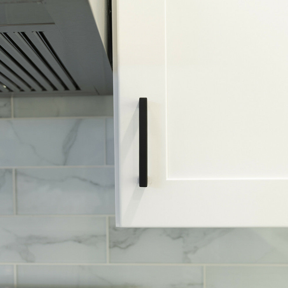 Matte Black Handle Pull 16-1/2" (420mm) Hole Centers, 16-7/8" Overall Length