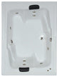 72"L x 54"W White Whirlpool Bath