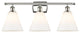 Innovations 516-3W-PN-GBC-81-LED 3 Light Bath Vanity Light, Polished Nickel