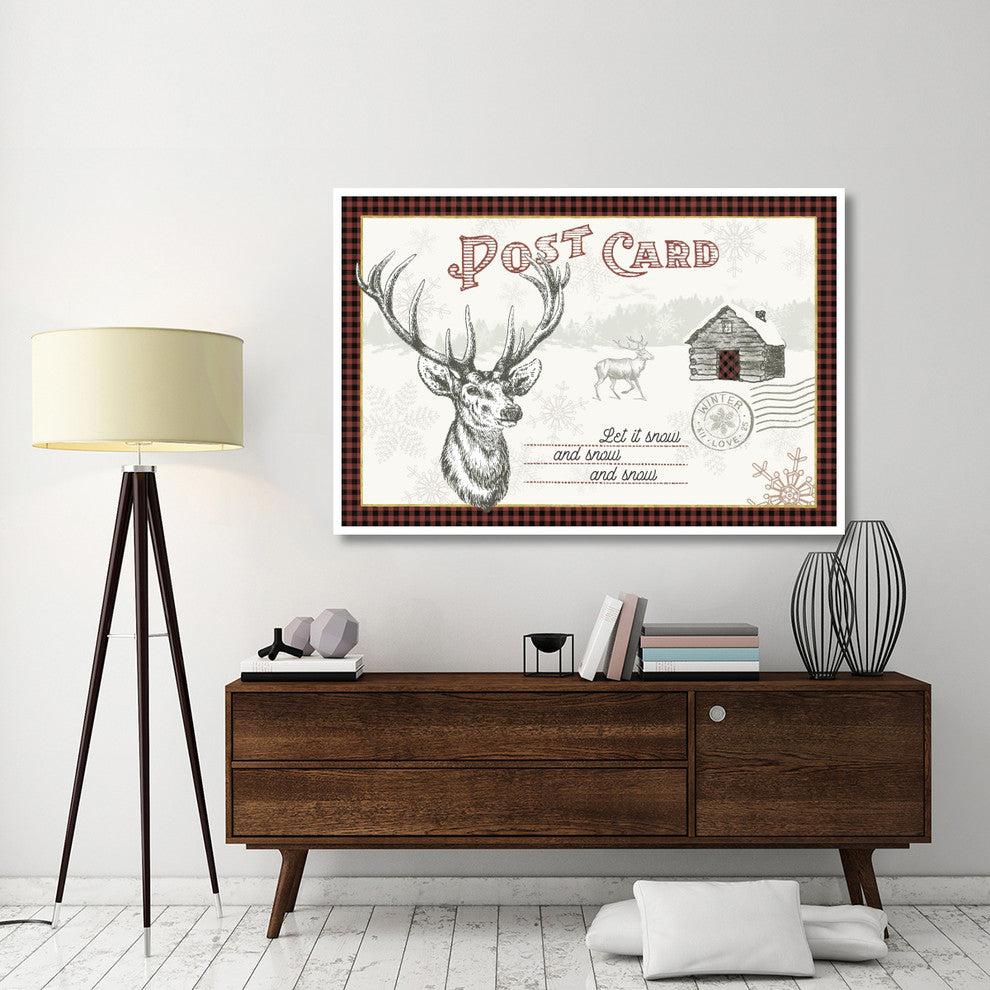 "Winter Reindeer I" Digital Paper Print by Sue Schlabach, 62"x42"