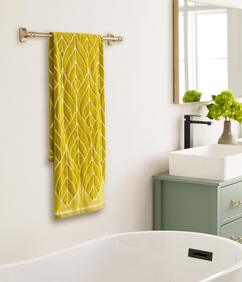 Amerock Davenport Transitional Towel Bar, Champagne Bronze, 24" Center-to-Center