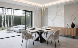 Calle 6-Light LED Chandelier, Brass