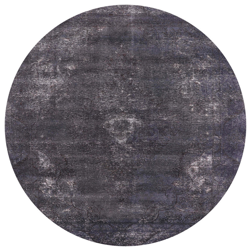 Ahgly Company Indoor Round Mid-Century Modern Area Rugs, 8' Round