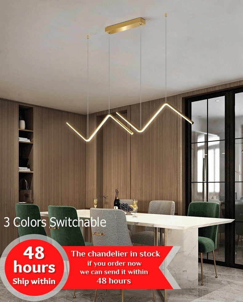 MIRODEMIÂ® Gilette | Black/Gold LED Pendant Lighting for Dining Room, Gold