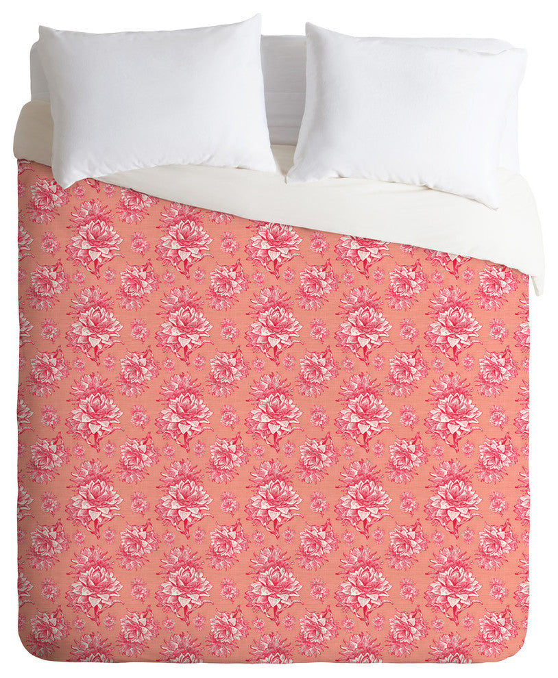 Deny Designs Caroline Okun Artichoktica Rosa Duvet Cover - Lightweight