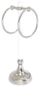 Pacific Grove 2 Ring Vanity Towel Ring with Twisted Accents, Satin Nickel