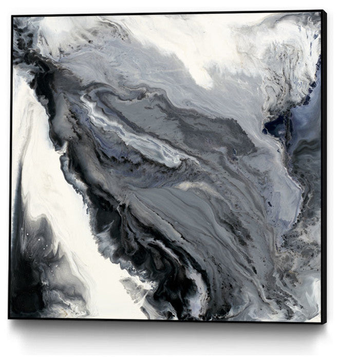 "Approaching" Art block Framed Canvas, 30"x30"