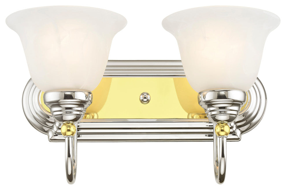 Belmont Bath Light, Chrome and Polished Brass