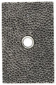 Solid Brass Large Hammered Plate Doorbell in 4 Finishes, Pewter