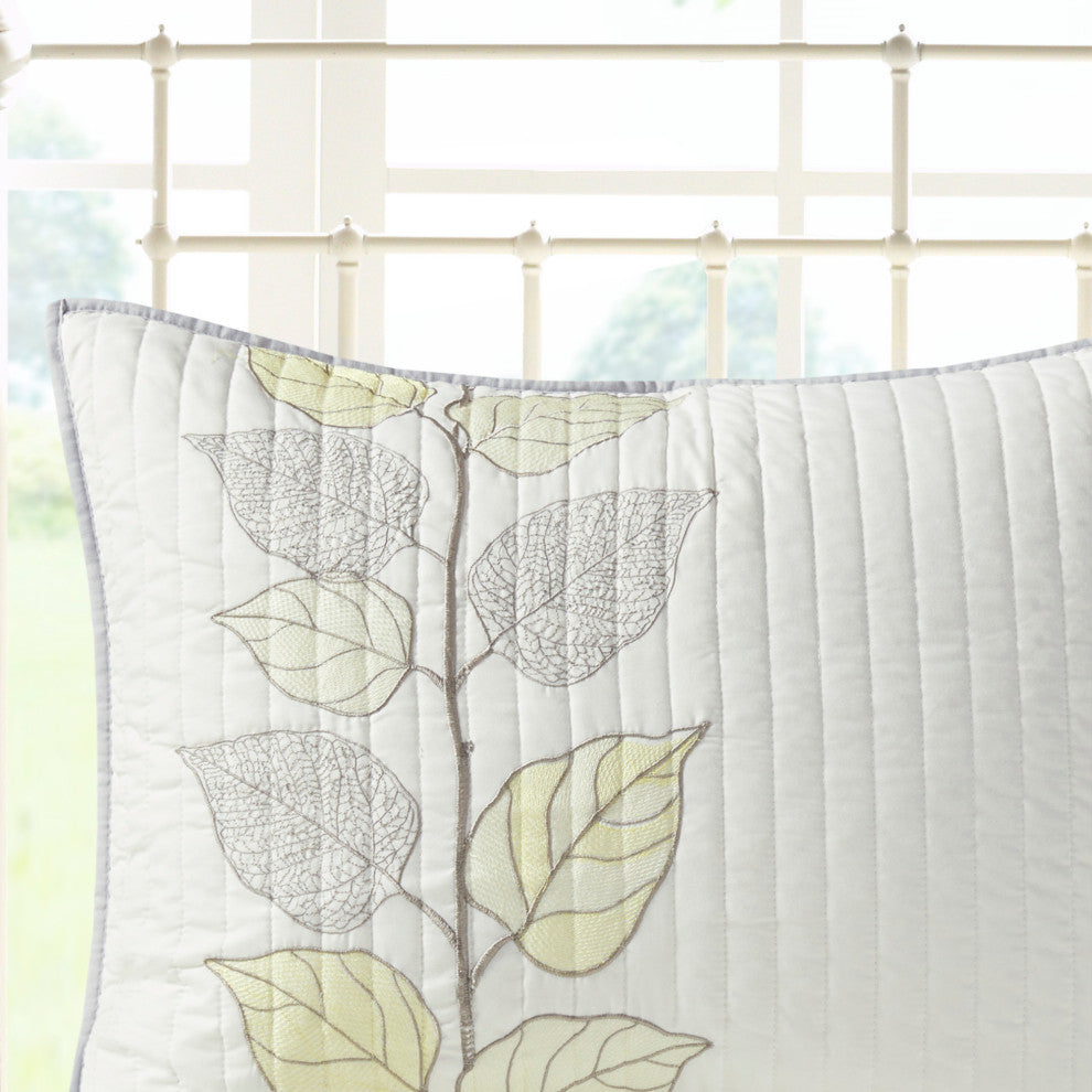 Madison Park Microfiber 6-Piece Coverlet Set With Embroidery, King