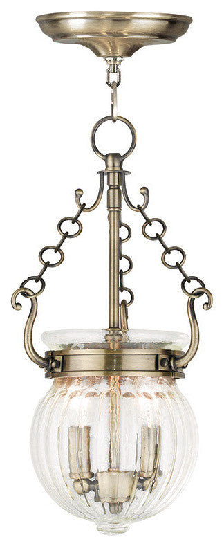Everett Pendant, Antique Brass