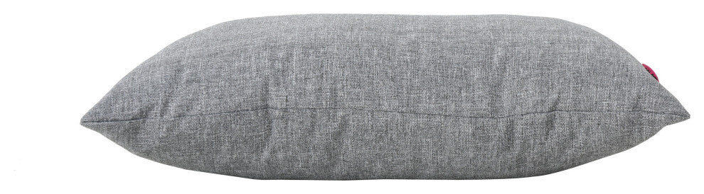 GDF Studio Kaffe Indoor Water Resistant Rectangular Throw Pillow, Gray, Single