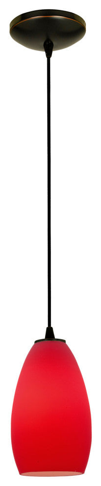 Access Lighting 28012-3C/RED Champagne 1 Light LED Pendant - 5"W - Oil Rubbed