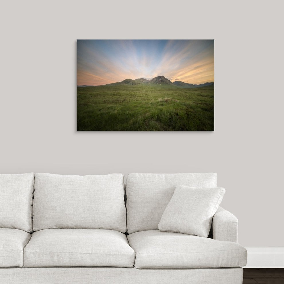 "Glencoe valley, Scotland" Wrapped Canvas Art Print, 36"x24"x1.5"