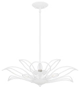 Tallulah Three Light Pendant in Sand White
