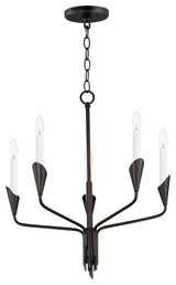 Maxim Lighting Calyx 5-Light Chandelier, Black, 24345BK
