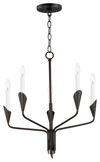 Maxim Lighting Calyx 5-Light Chandelier, Black, 24345BK