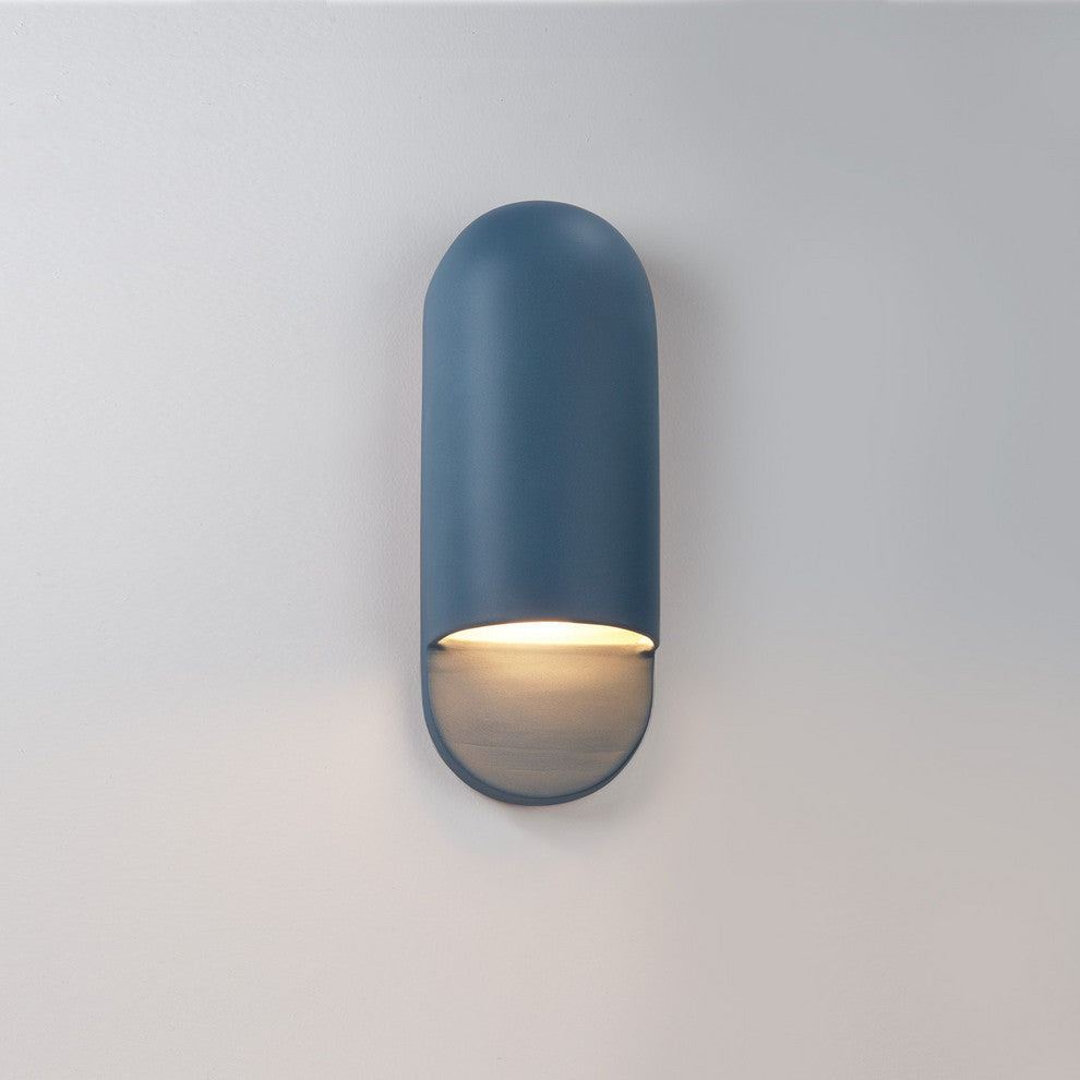Capsule Outdoor Wall Sconce, Small, Dedicated LED, Midnight Sky