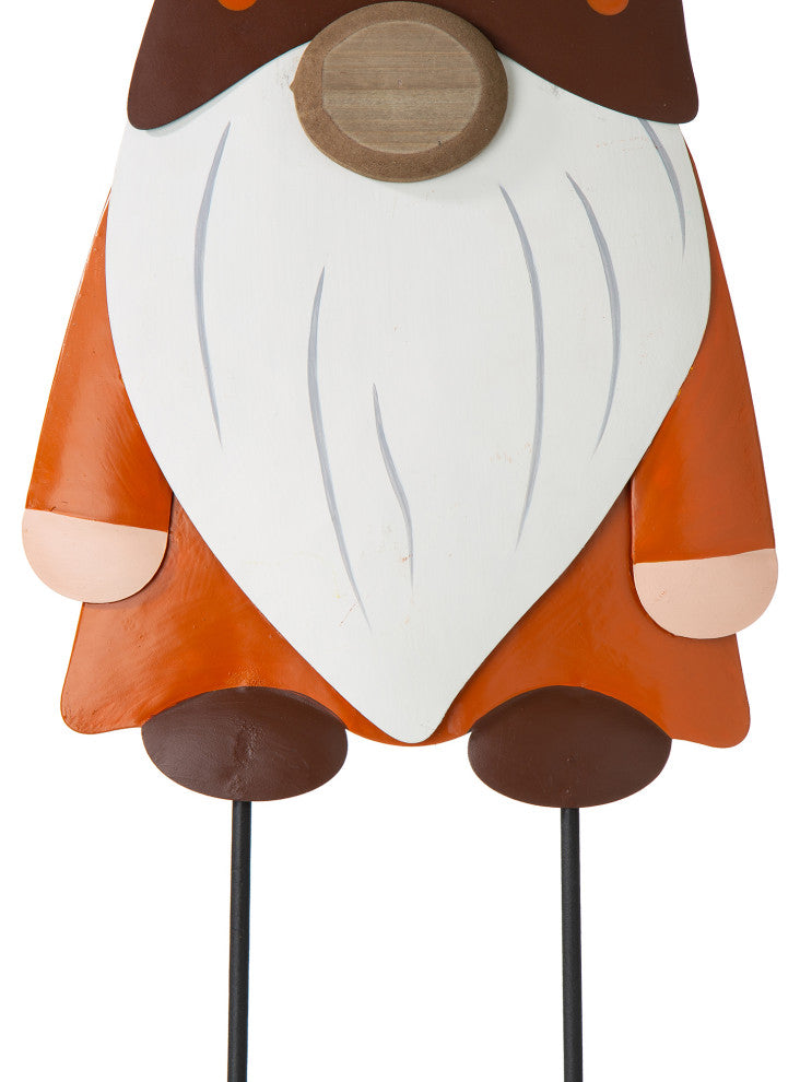 Fall Metal Gnome Family Yard Stake or Wall Decor or Standing Decor, Set of 3