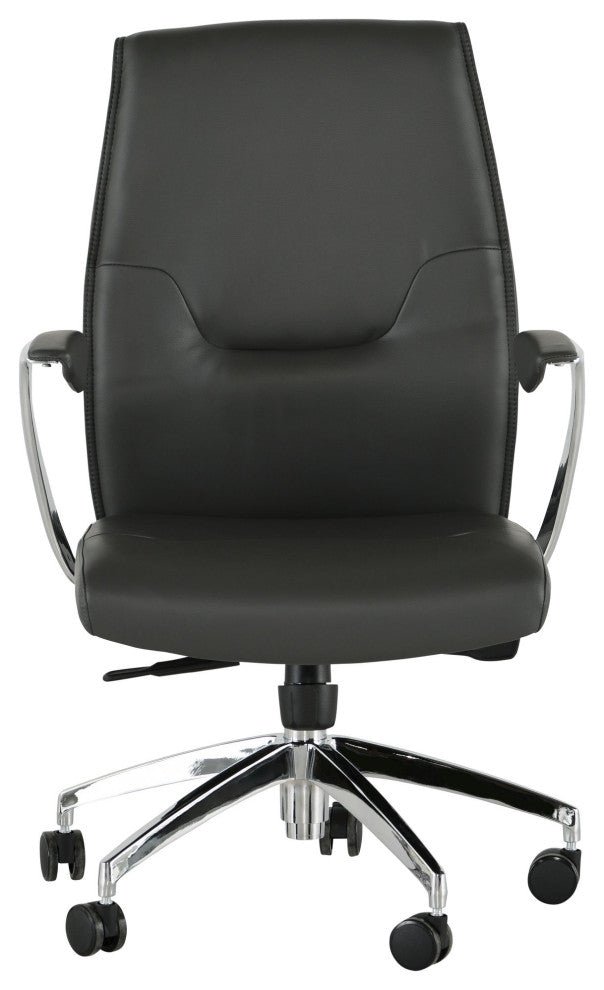 Klause Grey Naugahyde Office Chair