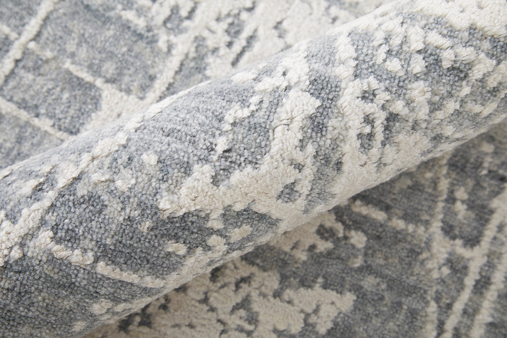 Kinton Modern Abstract, Gray, 9'x12' Area Rug