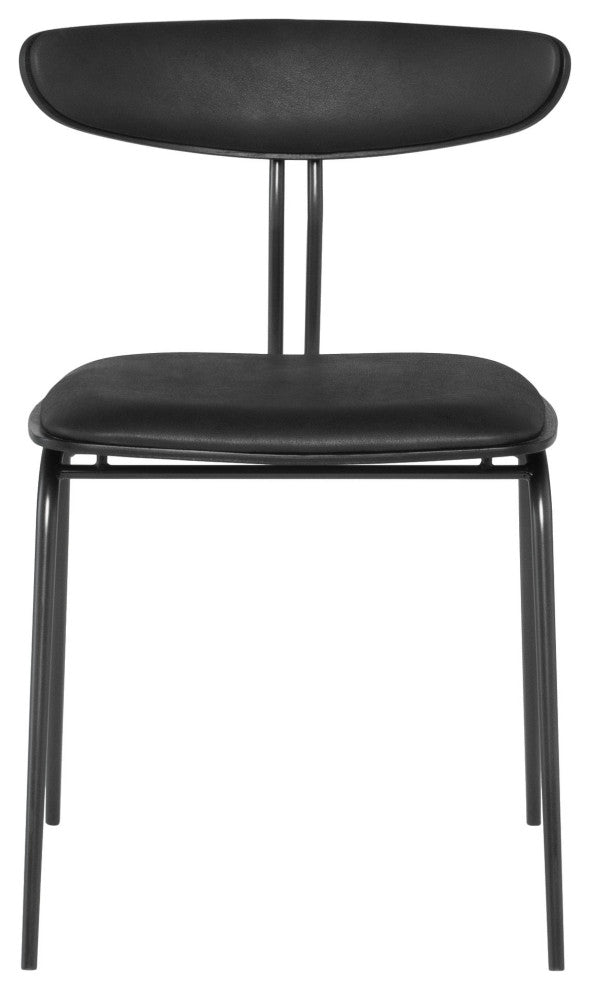 Giada Raven Leather Dining Chair