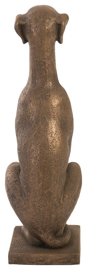Grayhound Resin Figurine, Bronze