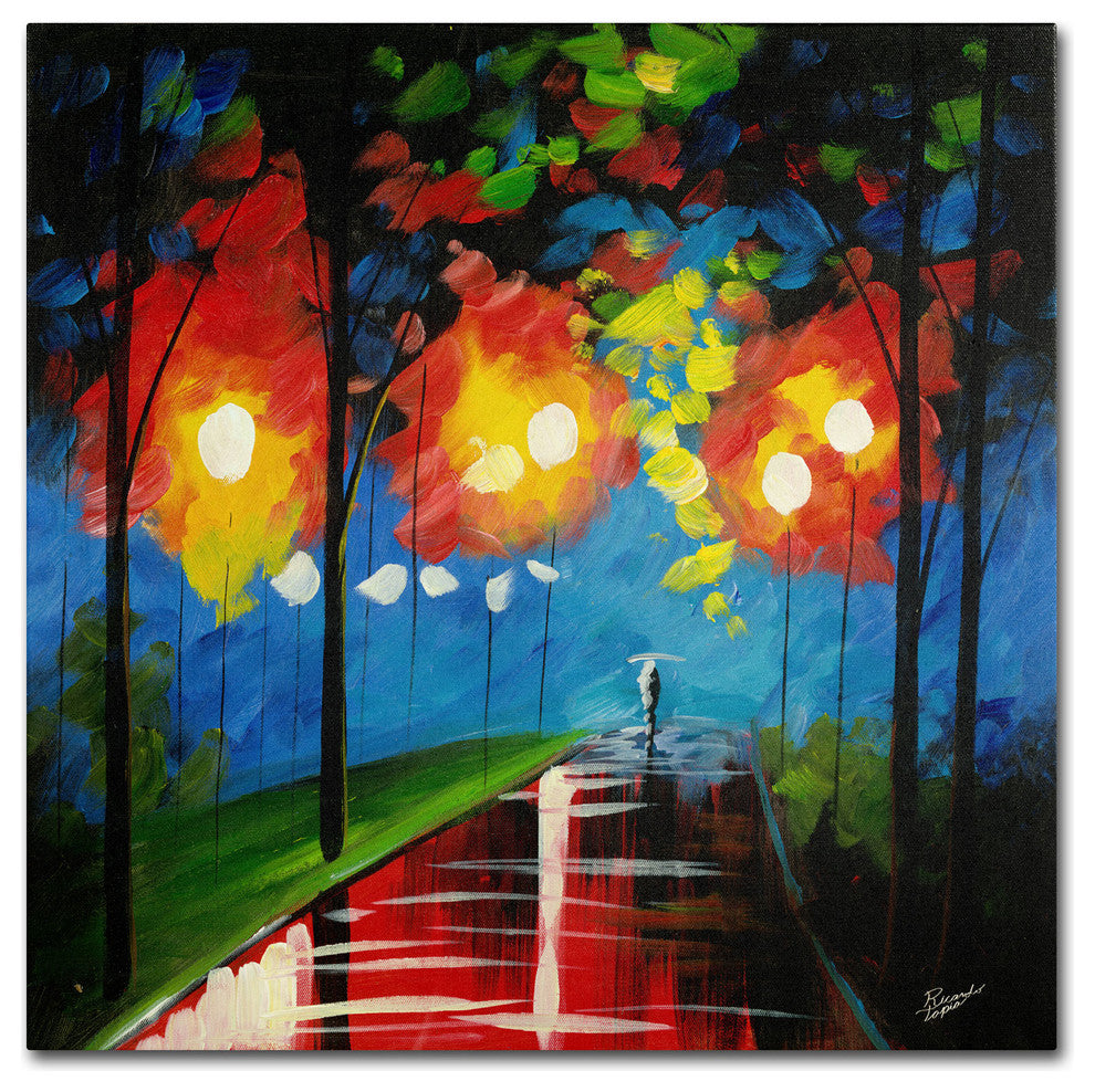 'Night Reflection' Canvas Art by Ricardo Tapia