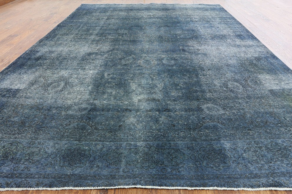 Oriental Hand Knotted Overdyed Area Rug 10'x13', W2074