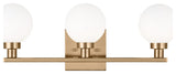Visual Comfort Studio 4461603-848 3-Light Bath Vanity, Clybourn