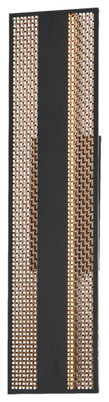 ET2 E30292 Interlace 2 Light 24" Tall LED Outdoor Wall Sconce - Black / Aged