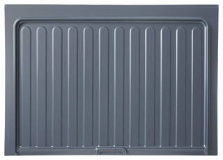 Polymer Trim to Fit Sink Base Cabinet Drip Tray, Metallic Silver