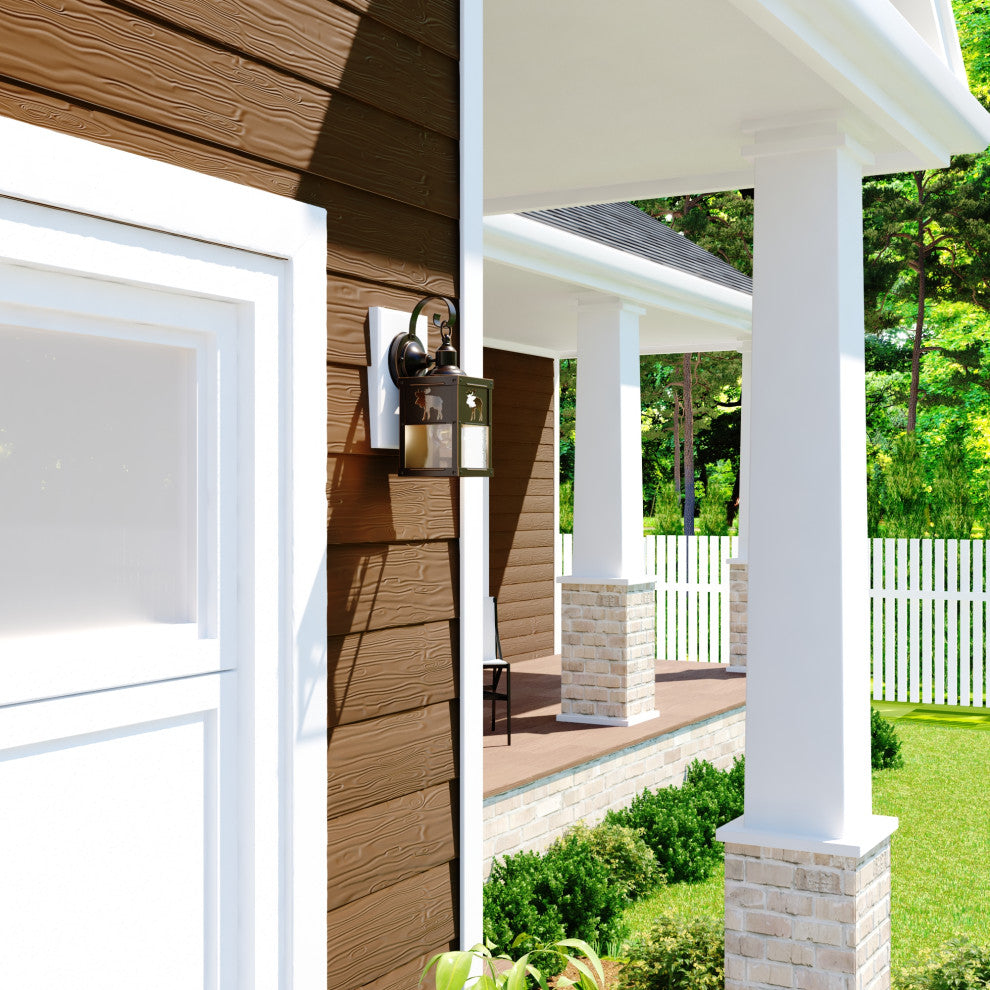 Yellowstone 5.25" Moose Outdoor Wall Light Burnished Bronze